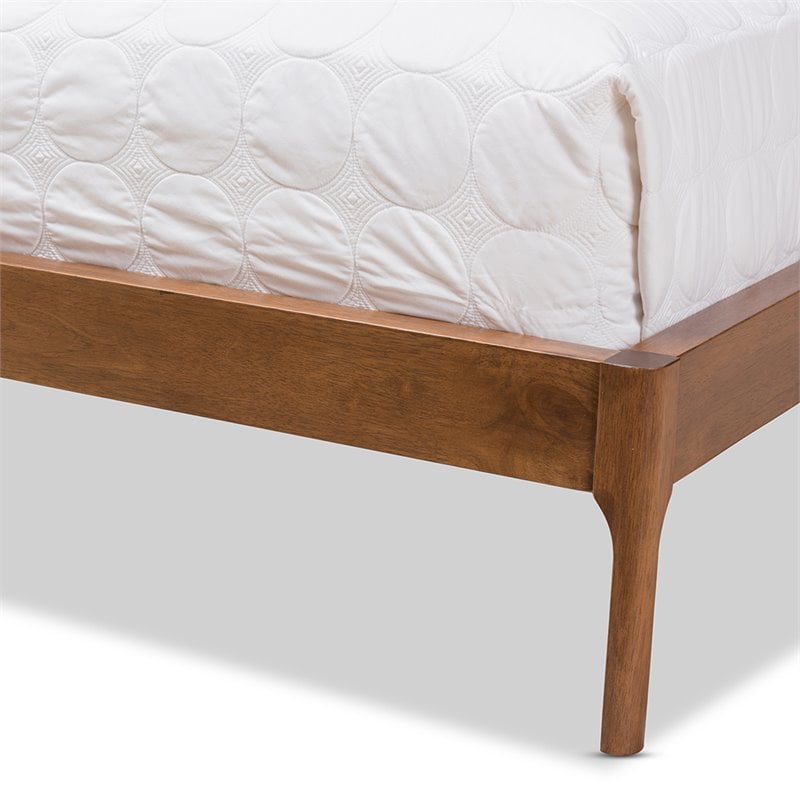 Maddie Home Jamie Tufted Mid Century Modern Queen Platform Bed in Gray