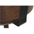 Maddie Home Adjustable Faux Leather Upholstered Barstool in Black