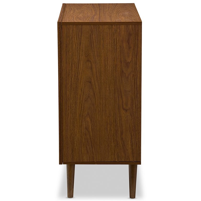 Maddie Home 3 Drawer Chest in White and Walnut