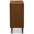 Maddie Home 3 Drawer Chest in White and Walnut
