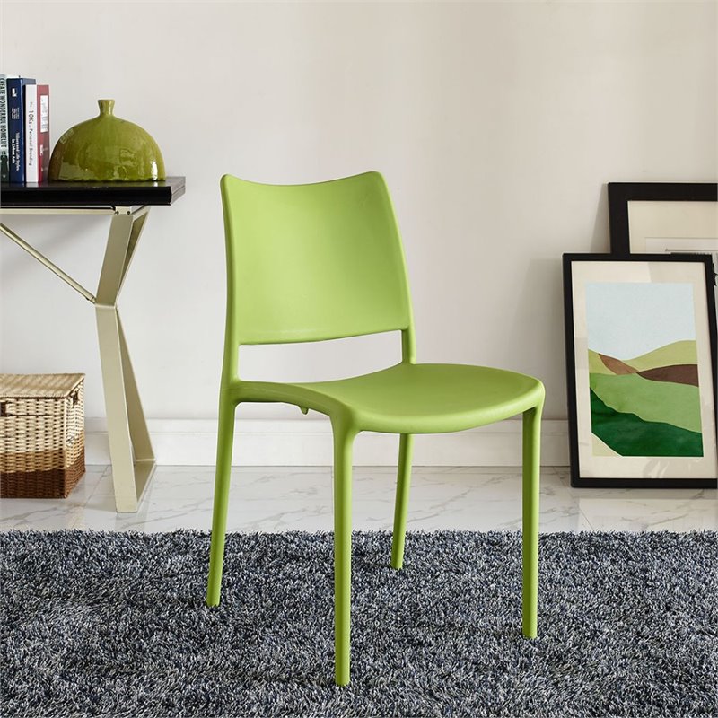 Maddie Home Dining Side Chair in Green