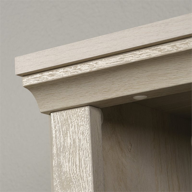 Maddie Home 5-Shelf Transitional Engineered Wood Bookcase in Chalked Chestnut