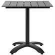 Maddie Home Outdoor Dining Table in Brown and Gray