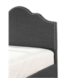 Wallace & Bay Kopa Full Upholstered Bed with Nailhead Trim in Gray