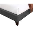 Wallace & Bay Kopa Full Upholstered Bed with Nailhead Trim in Gray