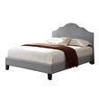 Wallace & Bay Kopa California King Upholstered Bed with Nailhead Trim in Gray