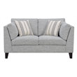 Wallace & Bay Doyle Contemporary Loveseat in Gray