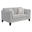 Wallace & Bay Doyle Contemporary Loveseat in Gray