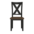 Brown and Black Farmhouse 6-Piece Dining Set With Bench