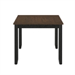 Brown and Black Farmhouse 6-Piece Dining Set With Bench