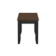 Brown and Black Farmhouse 6-Piece Dining Set With Bench