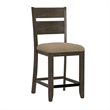 Brown Casual 6-Piece Gathering Height Table Set with Storage Drawers