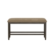 Brown Casual 6-Piece Gathering Height Table Set with Storage Drawers