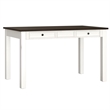 Brown and White 6-Piece Gathering Height Dining Set