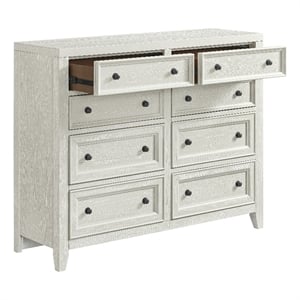 Wallace & Bay White Farmhouse 8-Drawer Dresser