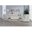 Gray Chenille Storage Ottoman with Hydraulic Hinges