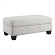 Gray Chenille Storage Ottoman with Hydraulic Hinges