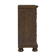 Wallace & Bay Brown Distressed Wood 6-Drawer Dresser