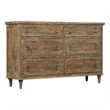 Wallace & Bay Brown Rustic 6-Drawer Dresser