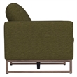 Green Chenille Upholstered Loveseat