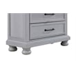 Wallace & Bay Gray Coastal 5-Drawer Chest