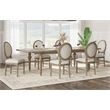 Beige Rustic Casual Upholstered Dining Chairs (Set of 2)