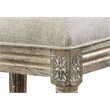 Beige Rustic Casual Upholstered Dining Chairs (Set of 2)