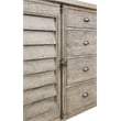 Wallace & Bay Beige Rustic Louvred Door Buffet
