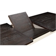 Dark Brown and White Gathering Height Butterfly Leaf Dining Table