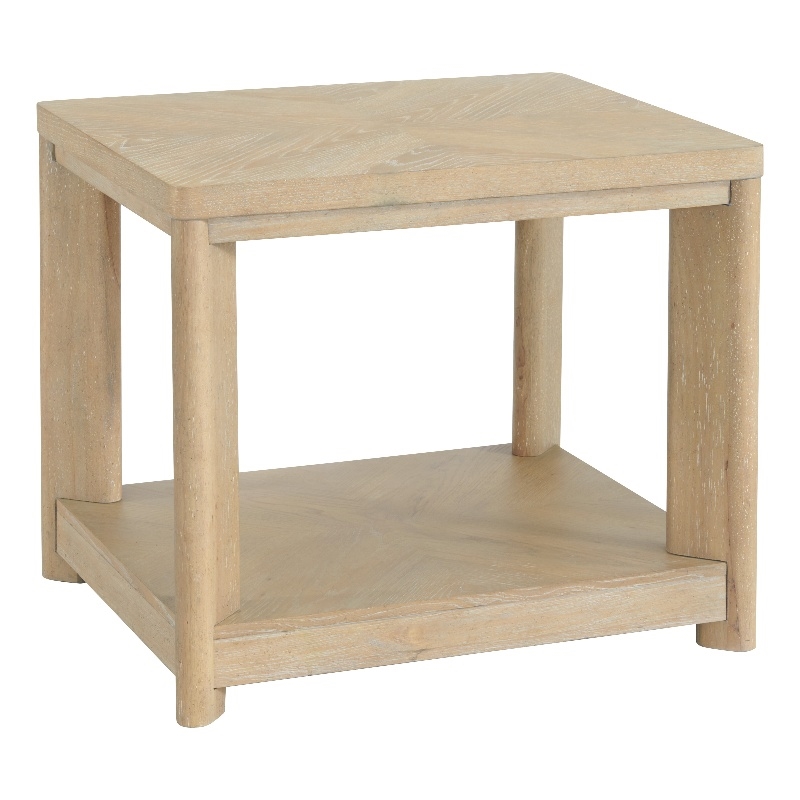 Wallace & Bay Farmhouse End Table in Beige