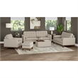 Wallace & Bay Brown  Loveseat with 2 Bolster Pillows