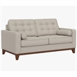 Wallace & Bay Brown  Loveseat with 2 Bolster Pillows