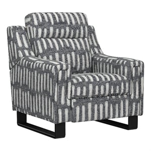 Black Contemporary 36&quot Wide Power Recliner