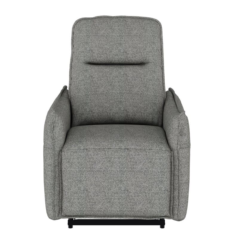 Gray Contemporary Manual Recliner