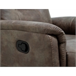 Brown Contemporary Swivel Gliding Recliner