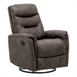 Brown Contemporary Swivel Gliding Recliner