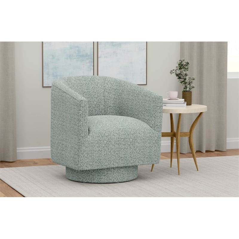 Blue Swivel Accent Chair