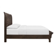 Brown Solid Wood King Sleigh Bed