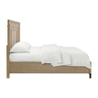 Brown Oak Veneer King Panel Bed