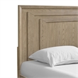 Brown Oak Veneer King Panel Bed