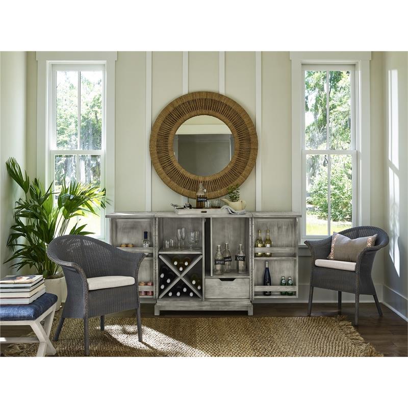 Coastal Living Escape Coca Plum Woven Rattan Accent Mirror - Brown