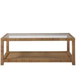Coastal Living by Universal Furniture Escape Long Key Brown Rattan Coffee Table