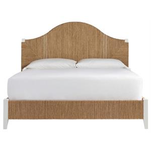Coastal Living Escape Seabrook Rattan Bed Queen in Brown