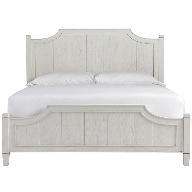 Coastal Living Escape Surf Side Wood Panel Bed King in Gray Finish