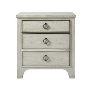 Coastal Living Furniture Escape 3 Drawer Nightstand in Sandbar Gray Finish