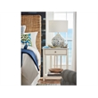 Coastal Living Escape One Drawer Nightstand in Gray Finish with Stone Top