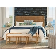 Coastal Living Escape One Drawer Nightstand in Gray Finish with Stone Top