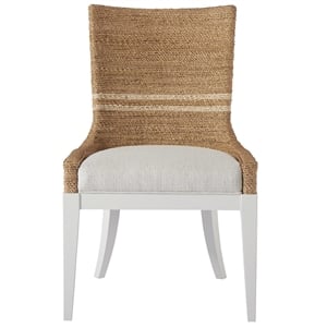 Escape Siesta Key Rattan Dining Chair in White Finish Set of Two