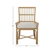 Coastal Living Escape Clearwater Woven Rattan Low-Arm Chair Set of Two