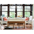 Escape Hamptons Upholstered Wood Dining Chair with Nailheads in Gray Set of 2
